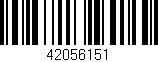 Código de barras (EAN, GTIN, SKU, ISBN): '42056151'