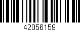 Código de barras (EAN, GTIN, SKU, ISBN): '42056159'