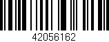 Código de barras (EAN, GTIN, SKU, ISBN): '42056162'