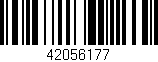 Código de barras (EAN, GTIN, SKU, ISBN): '42056177'
