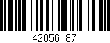 Código de barras (EAN, GTIN, SKU, ISBN): '42056187'