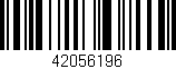 Código de barras (EAN, GTIN, SKU, ISBN): '42056196'