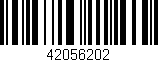 Código de barras (EAN, GTIN, SKU, ISBN): '42056202'