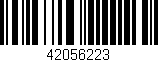 Código de barras (EAN, GTIN, SKU, ISBN): '42056223'