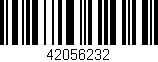 Código de barras (EAN, GTIN, SKU, ISBN): '42056232'