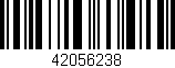 Código de barras (EAN, GTIN, SKU, ISBN): '42056238'