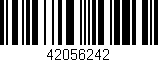 Código de barras (EAN, GTIN, SKU, ISBN): '42056242'