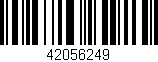 Código de barras (EAN, GTIN, SKU, ISBN): '42056249'