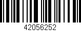 Código de barras (EAN, GTIN, SKU, ISBN): '42056252'