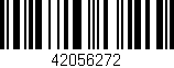 Código de barras (EAN, GTIN, SKU, ISBN): '42056272'