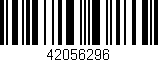 Código de barras (EAN, GTIN, SKU, ISBN): '42056296'