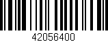 Código de barras (EAN, GTIN, SKU, ISBN): '42056400'