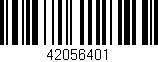 Código de barras (EAN, GTIN, SKU, ISBN): '42056401'