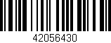 Código de barras (EAN, GTIN, SKU, ISBN): '42056430'