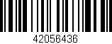Código de barras (EAN, GTIN, SKU, ISBN): '42056436'
