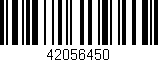 Código de barras (EAN, GTIN, SKU, ISBN): '42056450'