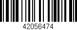 Código de barras (EAN, GTIN, SKU, ISBN): '42056474'
