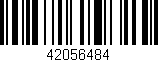 Código de barras (EAN, GTIN, SKU, ISBN): '42056484'