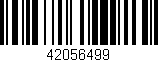 Código de barras (EAN, GTIN, SKU, ISBN): '42056499'
