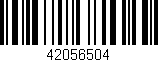Código de barras (EAN, GTIN, SKU, ISBN): '42056504'