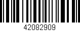 Código de barras (EAN, GTIN, SKU, ISBN): '42082909'