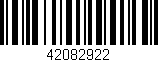 Código de barras (EAN, GTIN, SKU, ISBN): '42082922'