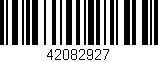 Código de barras (EAN, GTIN, SKU, ISBN): '42082927'