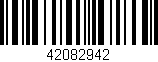 Código de barras (EAN, GTIN, SKU, ISBN): '42082942'