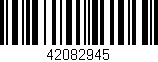 Código de barras (EAN, GTIN, SKU, ISBN): '42082945'