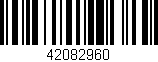 Código de barras (EAN, GTIN, SKU, ISBN): '42082960'