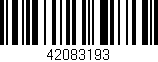 Código de barras (EAN, GTIN, SKU, ISBN): '42083193'