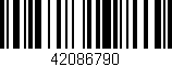 Código de barras (EAN, GTIN, SKU, ISBN): '42086790'