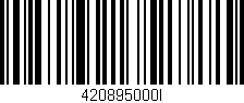 Código de barras (EAN, GTIN, SKU, ISBN): '420895000I'
