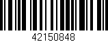 Código de barras (EAN, GTIN, SKU, ISBN): '42150848'