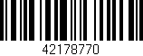 Código de barras (EAN, GTIN, SKU, ISBN): '42178770'