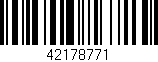 Código de barras (EAN, GTIN, SKU, ISBN): '42178771'