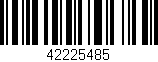 Código de barras (EAN, GTIN, SKU, ISBN): '42225485'