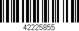 Código de barras (EAN, GTIN, SKU, ISBN): '42225855'