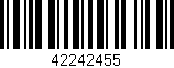 Código de barras (EAN, GTIN, SKU, ISBN): '42242455'