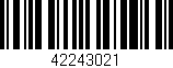 Código de barras (EAN, GTIN, SKU, ISBN): '42243021'