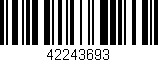 Código de barras (EAN, GTIN, SKU, ISBN): '42243693'