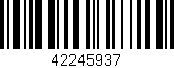 Código de barras (EAN, GTIN, SKU, ISBN): '42245937'