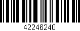 Código de barras (EAN, GTIN, SKU, ISBN): '42246240'