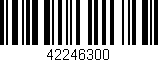 Código de barras (EAN, GTIN, SKU, ISBN): '42246300'