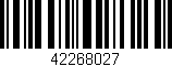 Código de barras (EAN, GTIN, SKU, ISBN): '42268027'