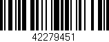 Código de barras (EAN, GTIN, SKU, ISBN): '42279451'
