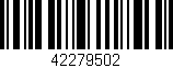 Código de barras (EAN, GTIN, SKU, ISBN): '42279502'
