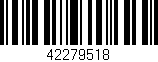 Código de barras (EAN, GTIN, SKU, ISBN): '42279518'