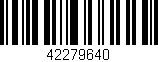 Código de barras (EAN, GTIN, SKU, ISBN): '42279640'