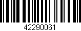Código de barras (EAN, GTIN, SKU, ISBN): '42290061'